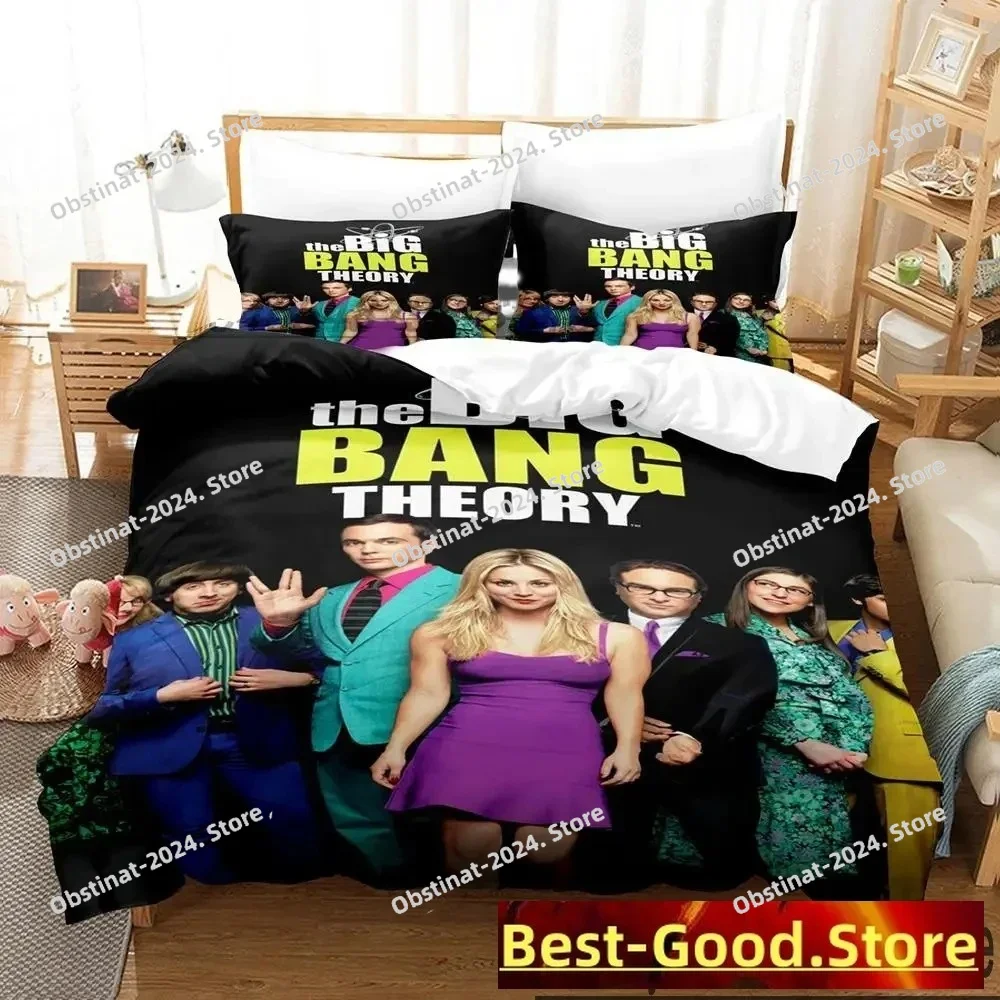 

3D Print Big Bang Theory Bedding Set Boys Girls Twin Queen King Size Duvet Cover Pillowcase Bed boys Adult Home Textileextile