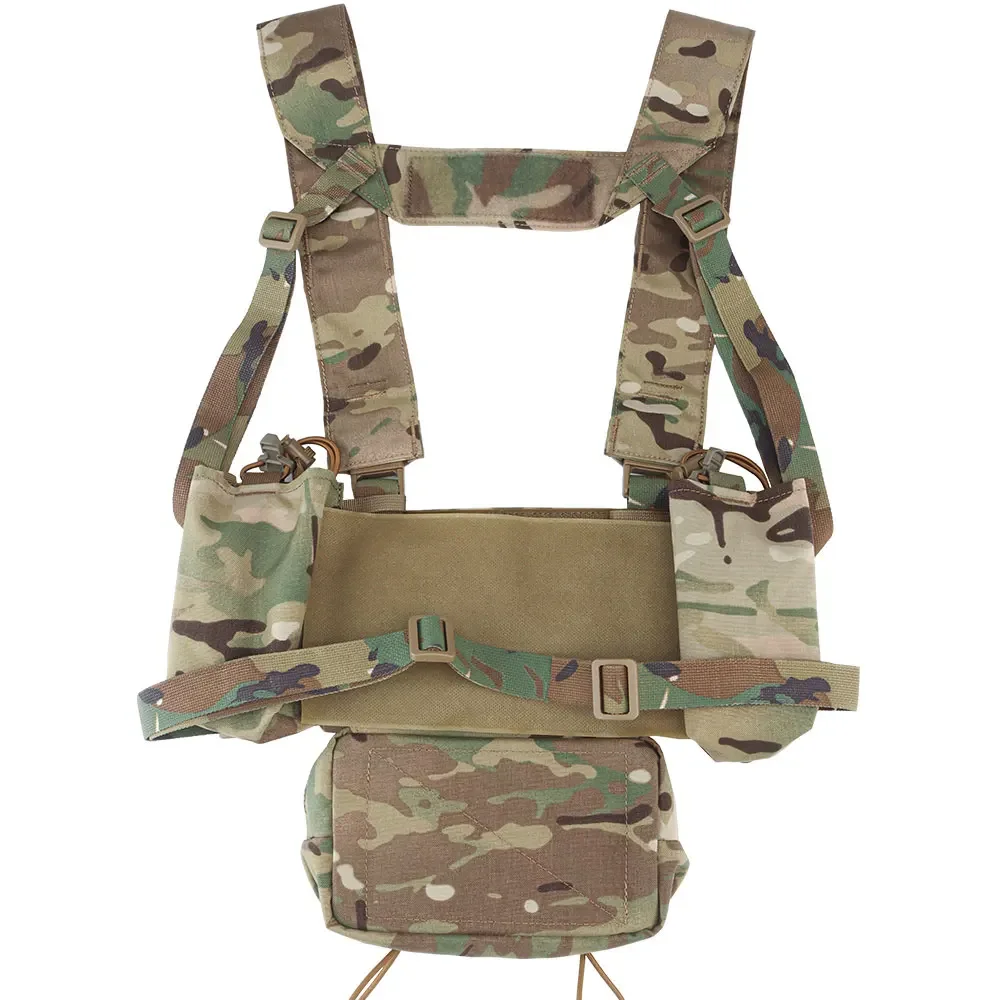 SINAIRSOFT MK4 Tactical Chest Rig Hunting Vest Setup Micro Fight Chassis Half Flap Rifle 9mm Magazine Insert Radio Sack Pouch