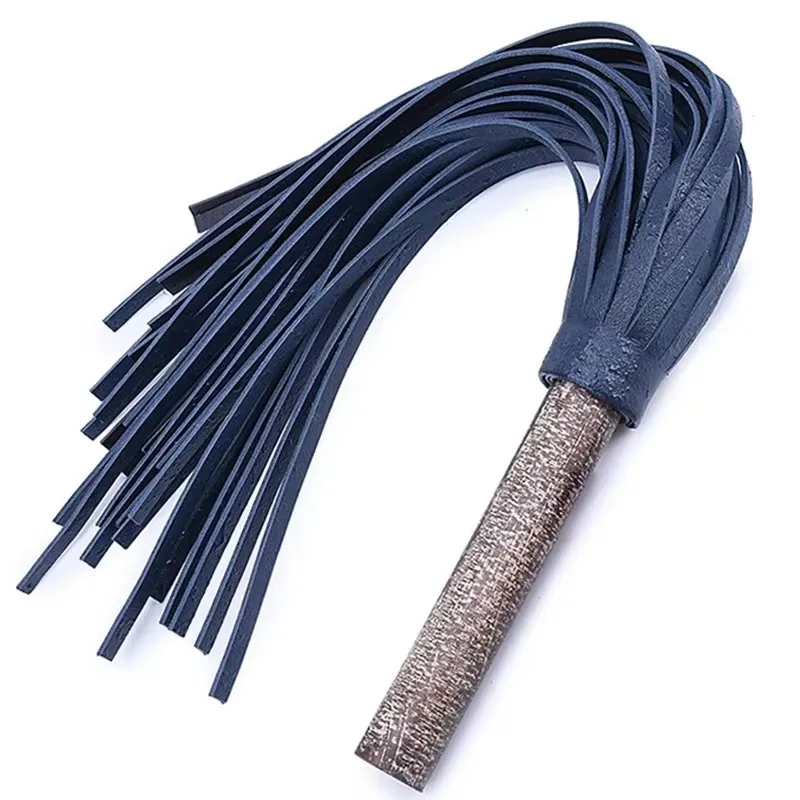 54CM Equestrianism Cow Leather Handmade Whip Wooden round Handle Top Quality Horse Crop for Riding And Equestrian Activities