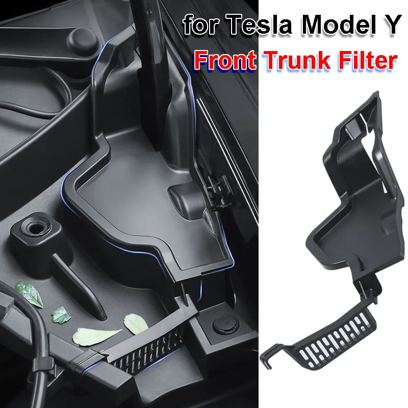جذع تصفية غطاء حامي ، الجبهة هود دليل المياه ، مكافحة انسداد المنظم ، ترقية الملحقات ل تسلا نموذج Y 2023