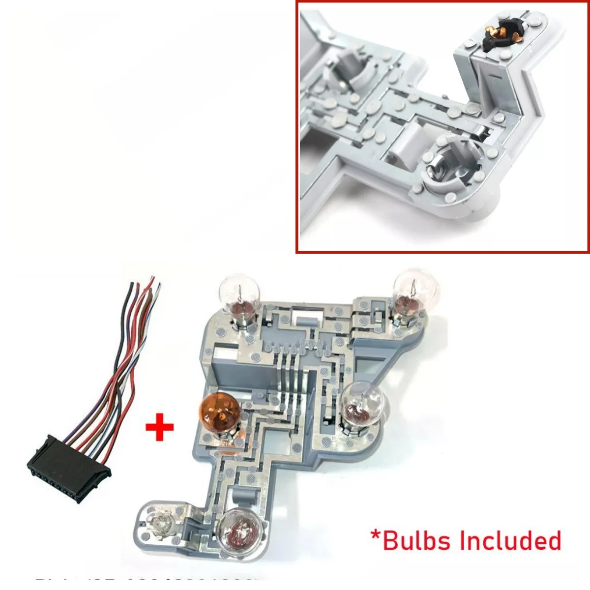

A2048201500 For Mercedes-Benz W204 C-Class LH Rear Lamp Bulb Holder Bulbs W/ Wiring Plug Harness Left Right Side Tail Light Part