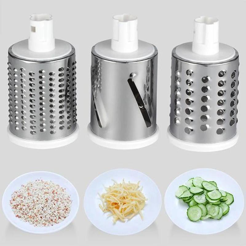 3-in-1 Manual Rotary Vegatable Fruit Slicer Portable Manual Vegetable Cutter Slicer Multifunctional Potato Grater Spiralizer