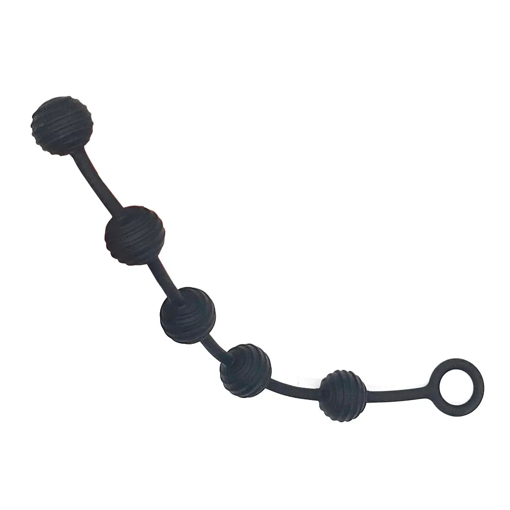 Beginner Silicone Small Anal Beads Butt Plug Ball Pull Ring Anal Stimulator Ass Butt Beads G Spot Anus Masturbation Erotic Goods - Image 6