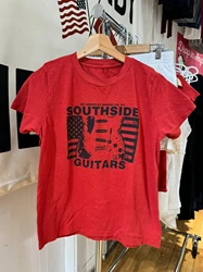 Guitar Letter Print Vintage T Shirt Women Summer Round Neck Cotton Short Sleeve Tees Casual Streetwear Red T-shirts Y2k Tops