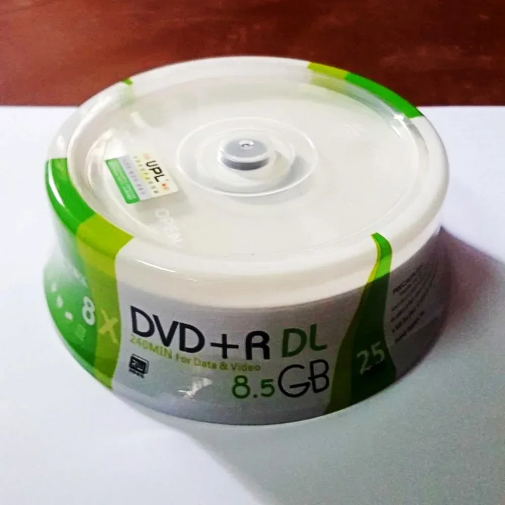 25 Pieces White Inkjet Printable 8X DVD+R DL Double Layer Recordable Disc Media 8.5GB DVD disc