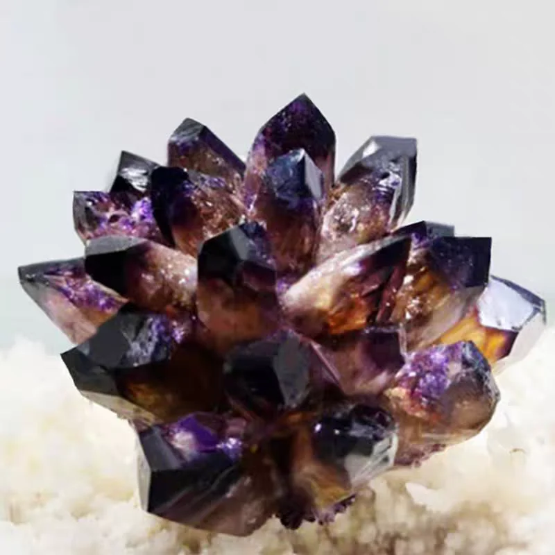 

Natural Amethyst Cluster Crystal Raw Stone, demagnetization office home exquisite crystal decoration