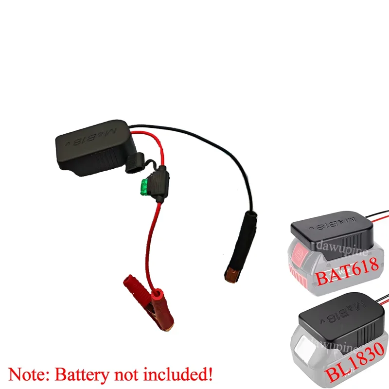 

Запчасти для электроинструментов Автомобильный стартер Автомобильный аварийный адаптер «сделай сам» с предохранителем 30А для Makita для Bosch 14,4 В 18 В литий-ионный аккумулятор