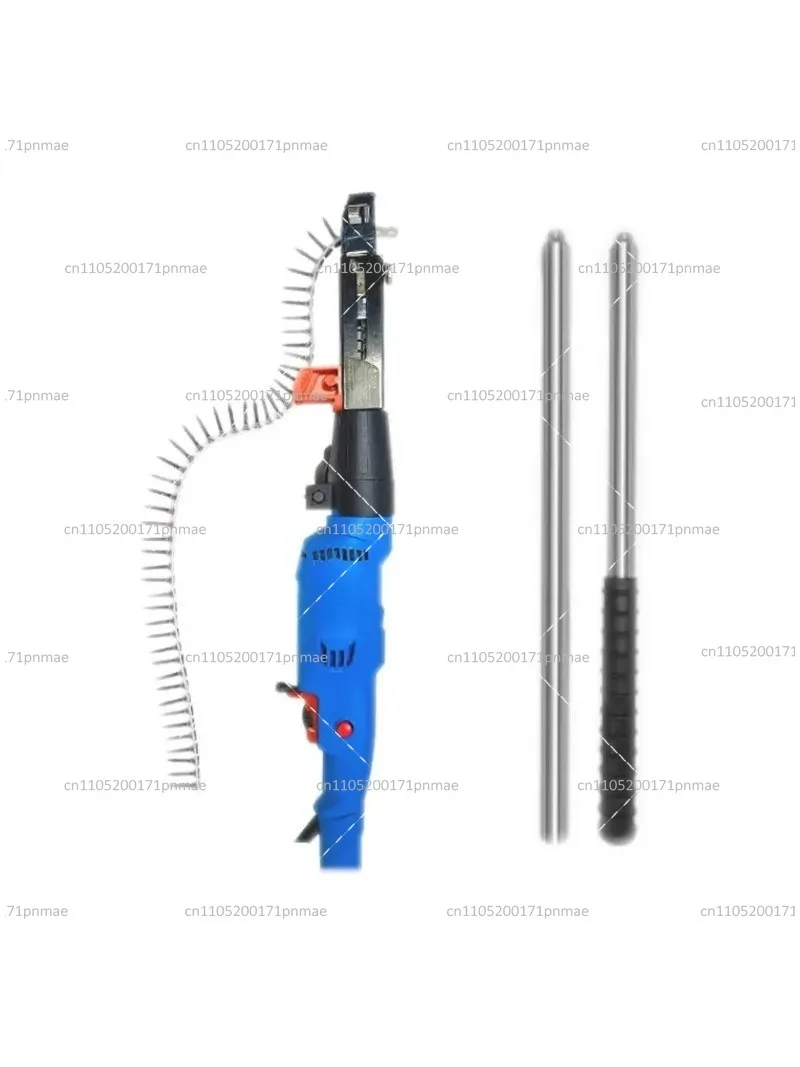 2026 Extended Rod Chain Nail Woodworking Ceiling Tool Continuous Screwing Machine