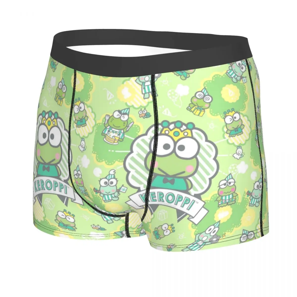 Custom Cartoon Anime Sanrios Keroppi Boxer Shorts For Homme 3D Print Underwear Panties Briefs Soft Underpants