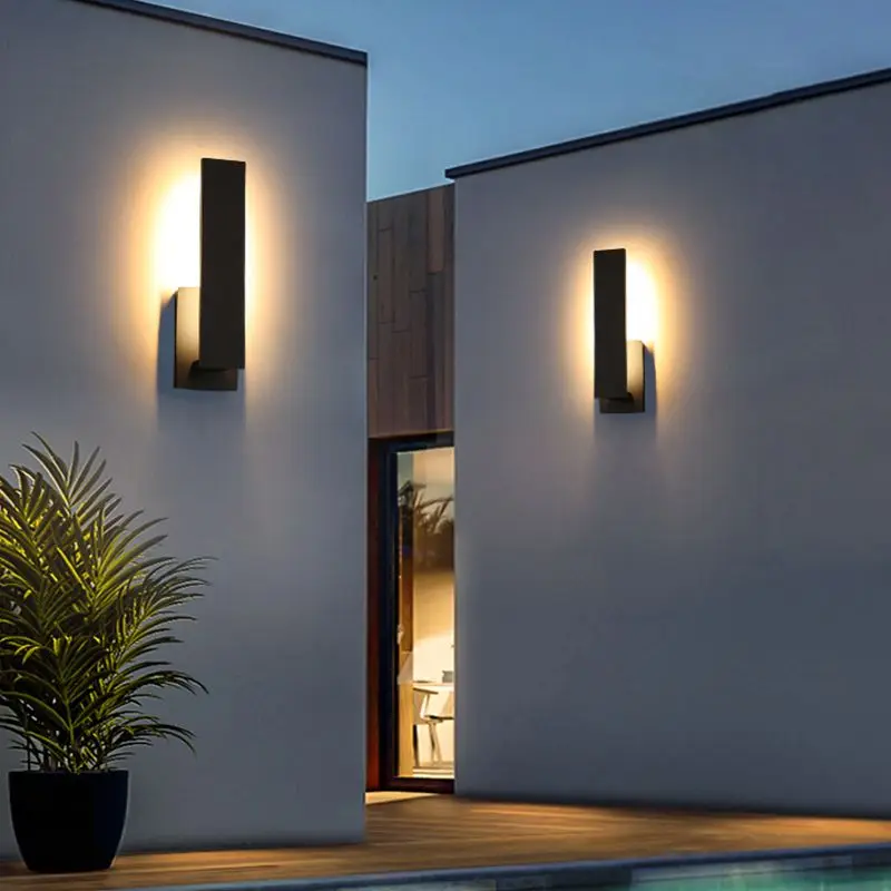 Modern Minimalist Aluminum Waterproof LED Wall Light Outdoor Villa Balcony Gate Corridor Terrace Courtyard Decor Novelty New view 4