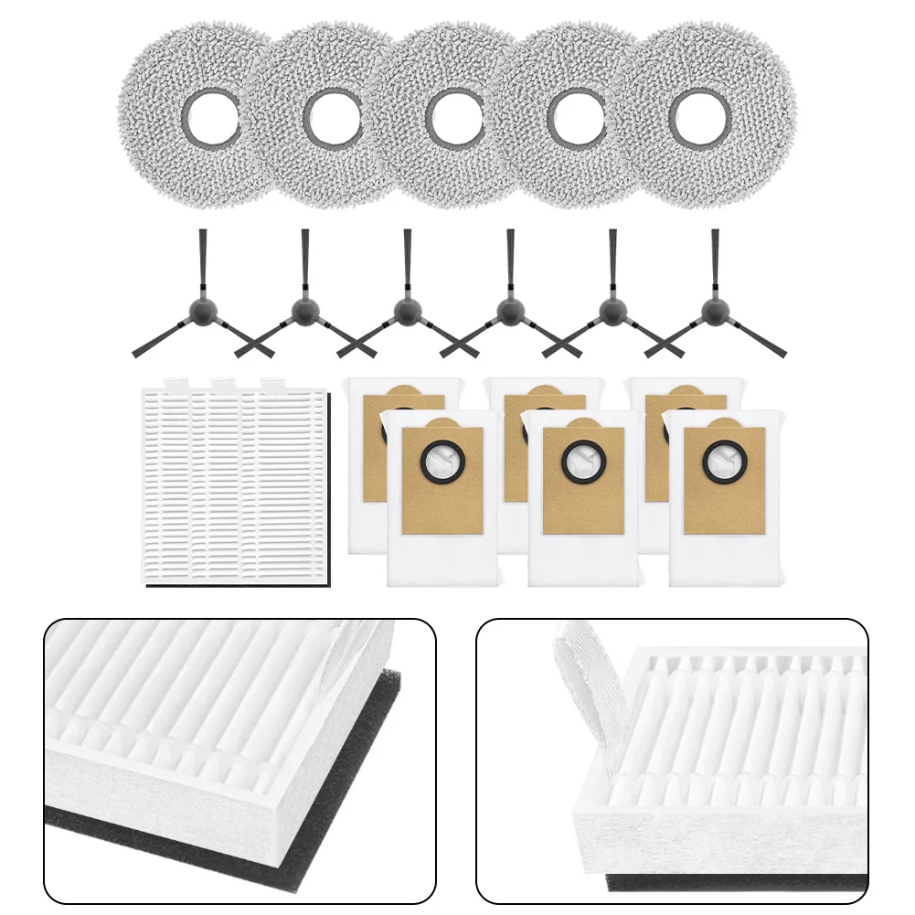 Side Brush Set Robot Vacuum Kit For Families With Children Filter Paper Material Easy To Clean Filters Edge And Corner Cleaning