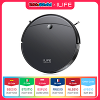 ILIFE V10 Robot Vacuum Cleaner, 5000Pa Suction, Gyro Navigation, Self-Charging Robotic Vacuum, Roller Brush Aspirateur Robot for