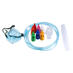 Califed Venturi Mask With Seven Diluters Medical PVC Disposable Sterile Adjustable Oxygen Venturi Mask For Adult and Pediatric