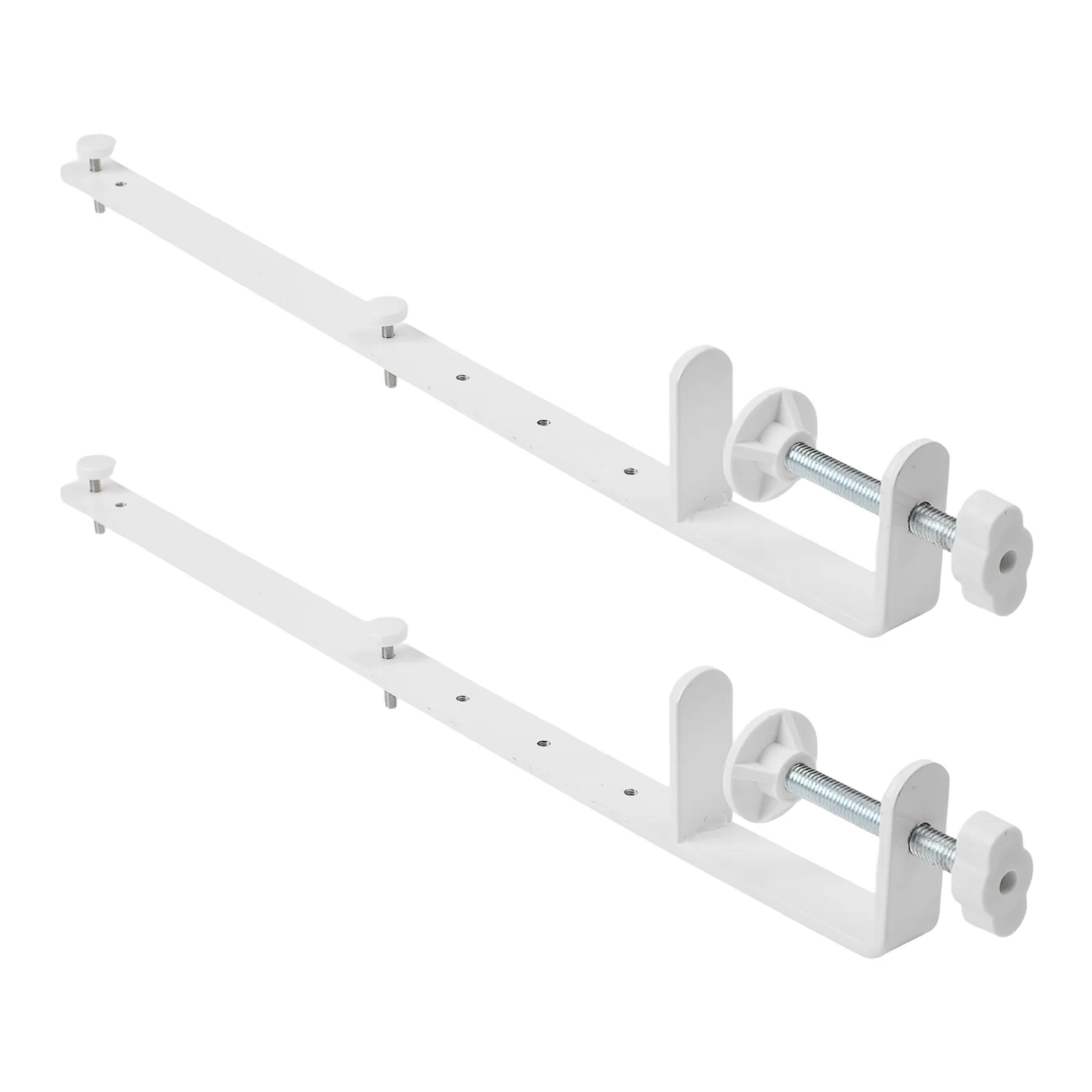 Desktop Fixing Bracket 2 Pack for Pegboard Mounting No Drill Clamp for Easy Attachment in Office or Living Space