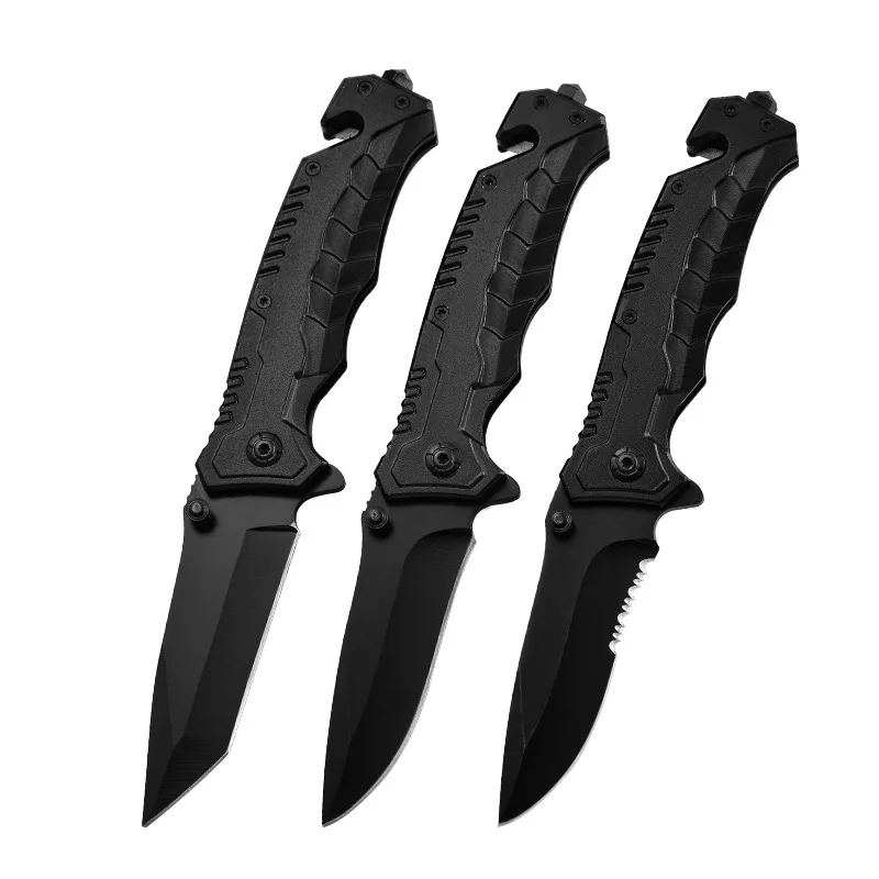 Outdoors Steel Folding Knife Self Defense Camping Multitool Tactical Pocket Knives for Hunting and Fishing Men\'s Gift