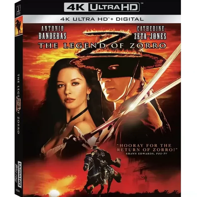 4K-UHD The Legend of Zorro (2005) Dolby Vision, Atmos, Blu-ray Movie, Blu-ray Disc