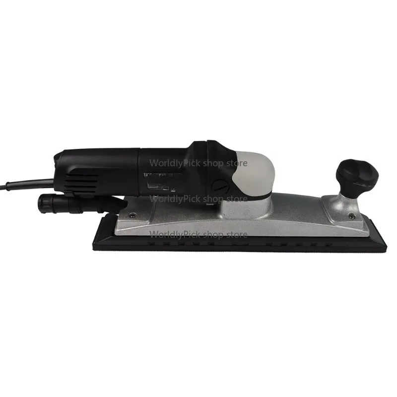 800W Electric Central Vacuum Orbital Sander 70x400mm with Variable Speed Square Long Base for Industrial Woodworking
