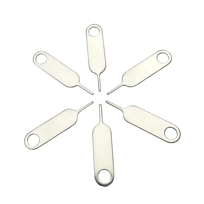 Bandeja de tarjeta SIM estándar de acero inoxidable con orificio en la cola para transportar