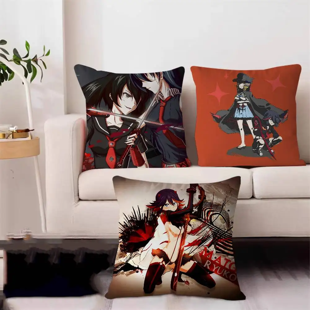 

K-Kill La K-Kill Anime Cartoon Cushion Cover Pillowcase Upholstery Sofa Throw Pillow Home Decor Pillowcas