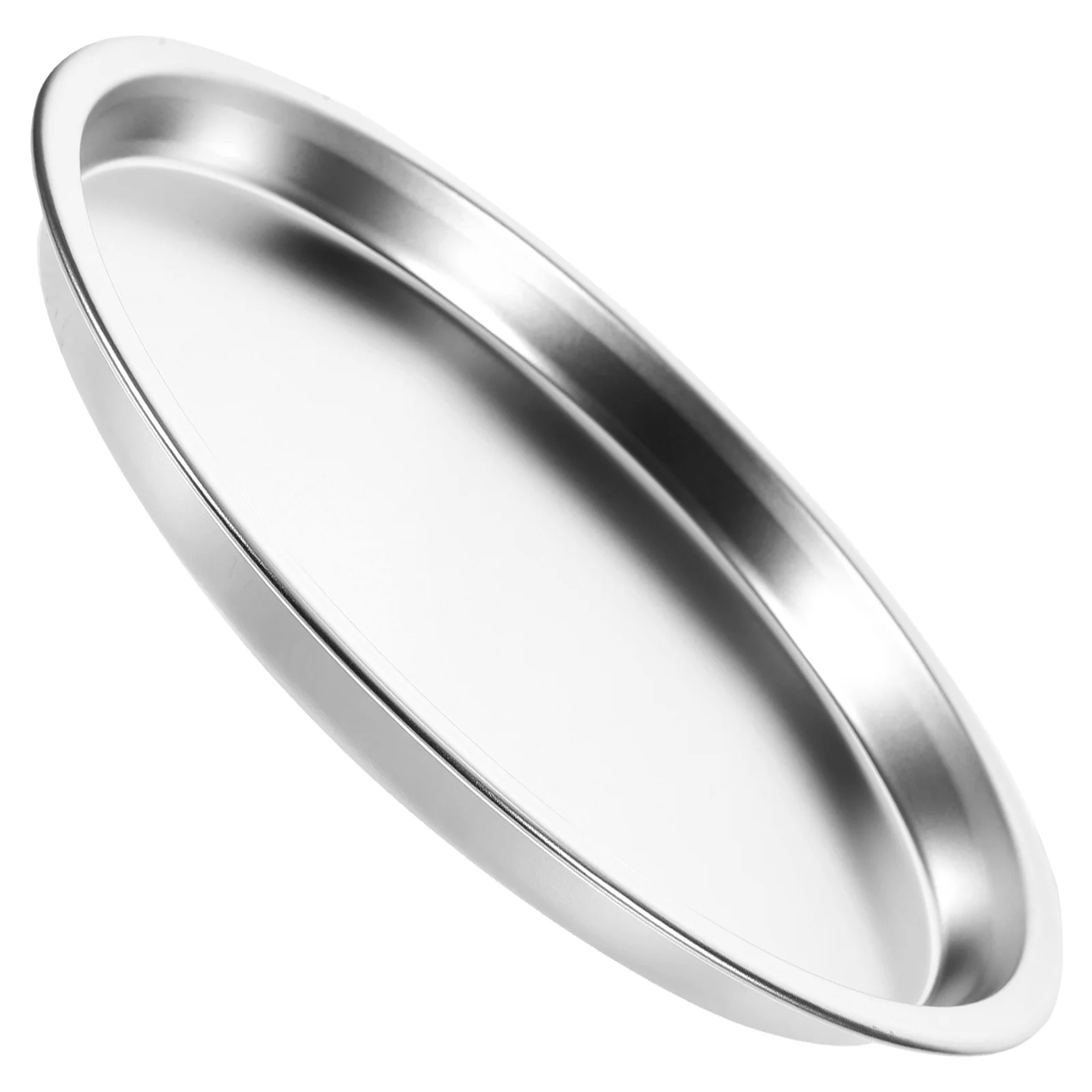

Stainless Steel Cold Skin Plate Food Tray Barbecue Toddler Snacks Cake Pan Holder Pastry Platter Practical Child Munchies