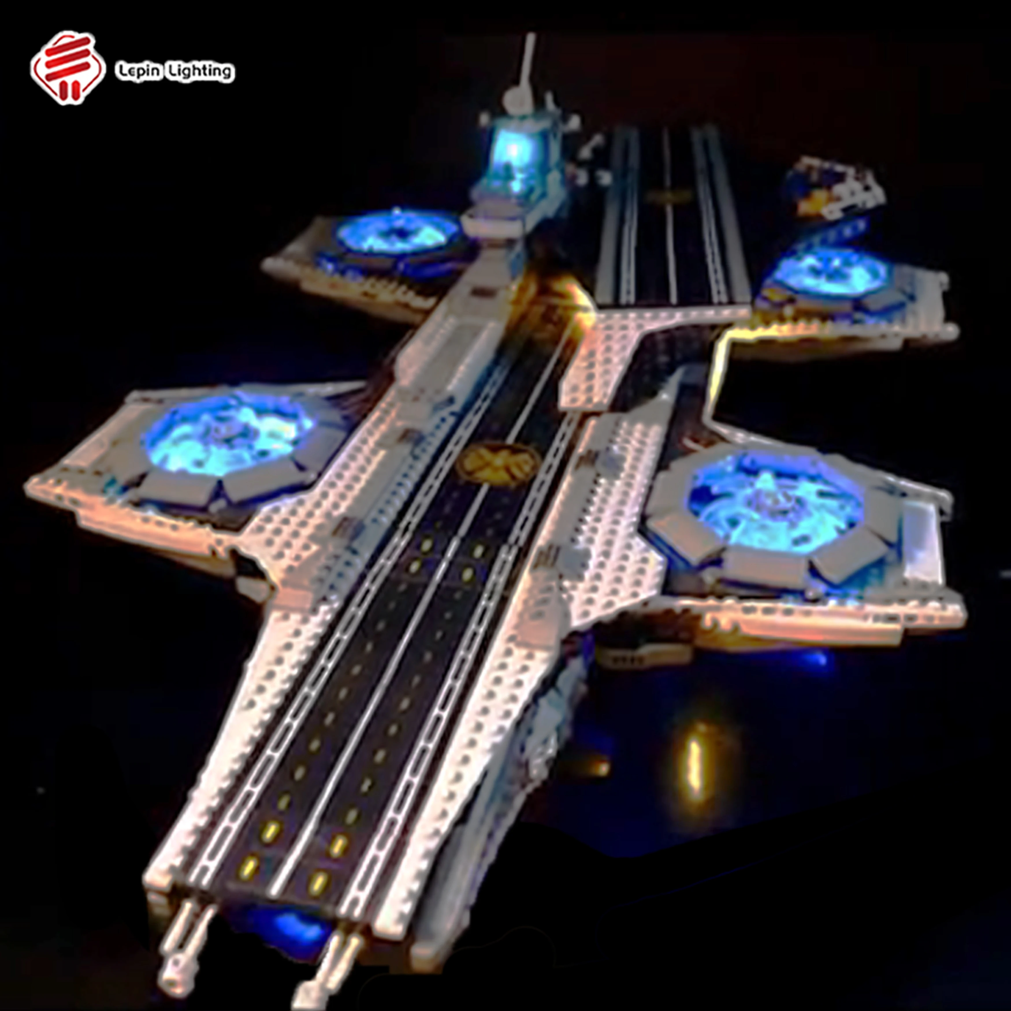 

LED Lighting Kit Compatible with 76042 Sky Command Carrier Building Blocks Model Aerial Battle Ship Decorative Light Set