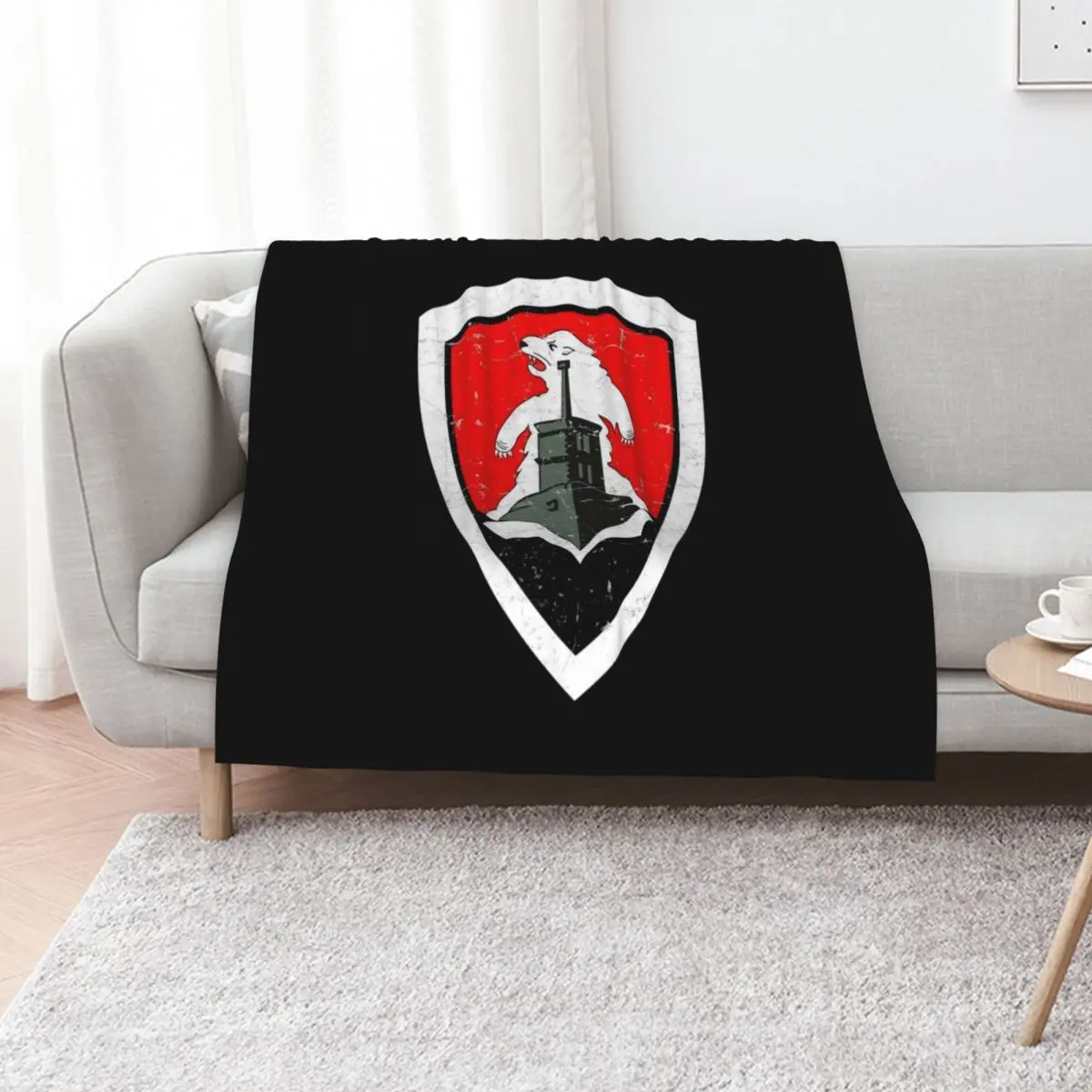 Kriegsmarine U-boat 11th Flotilla - Base Bergen- Grunge Style Throw Blanket Bed linens Plaid For Baby Summer decorative Blankets
