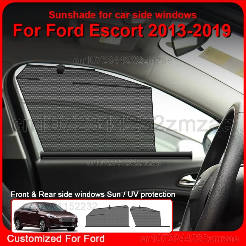 

Car sunshade For Ford Escort 2013-2019 car Side window Customizable Front and Rear windows UV protection sunshade Accessories