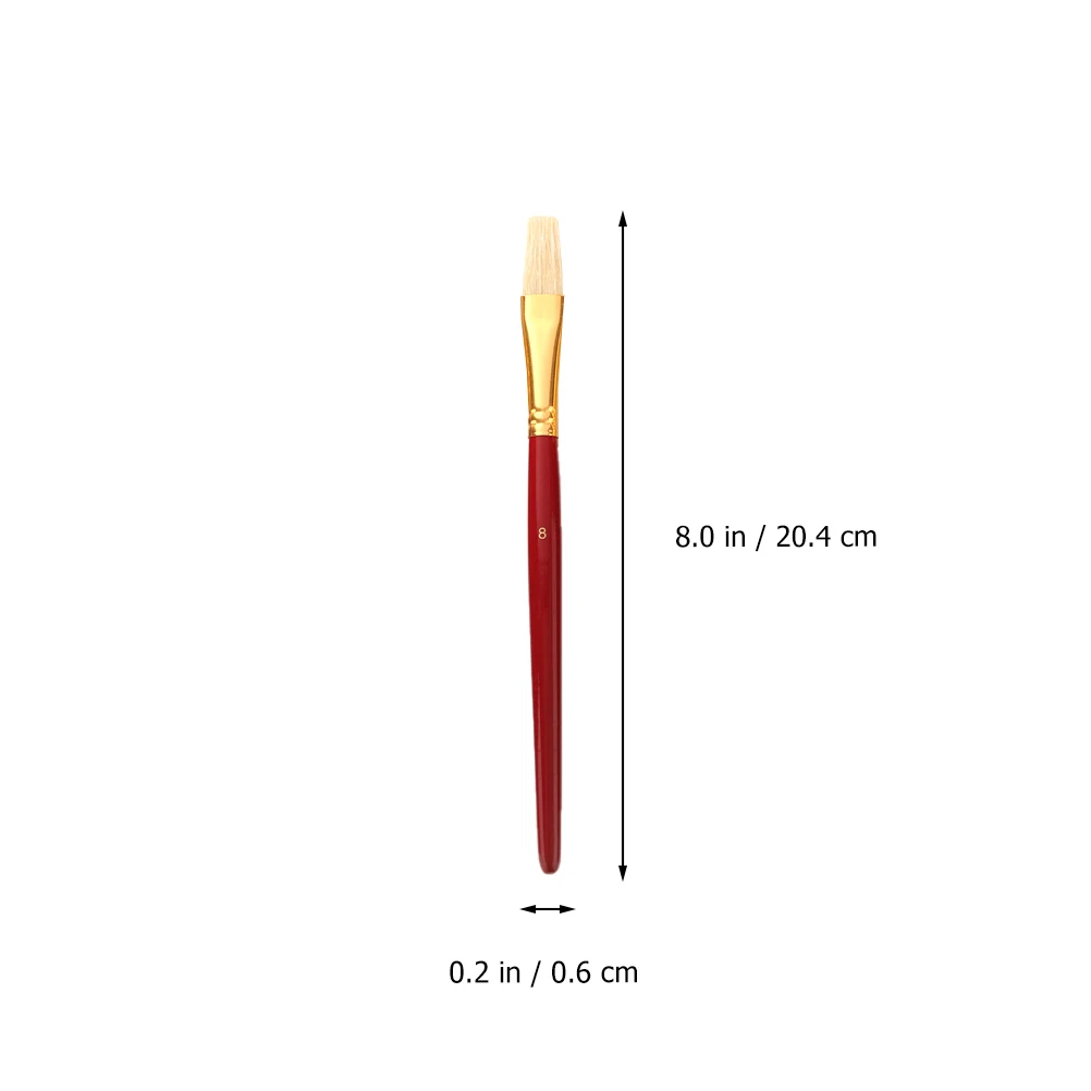 

Oil Painting Brushes Set Wood Bristle Stencil Crafts Hobbies Home Decor Watercolor Student Artist Beginner Durable Practical Art