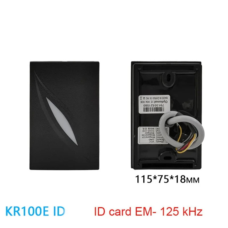 KR100E Wiegand RFID Reader IP65 Waterproof Wiegand 26/34 bit 125KHz EM Card Tag Reader for Door Access Control with LED & Beeper