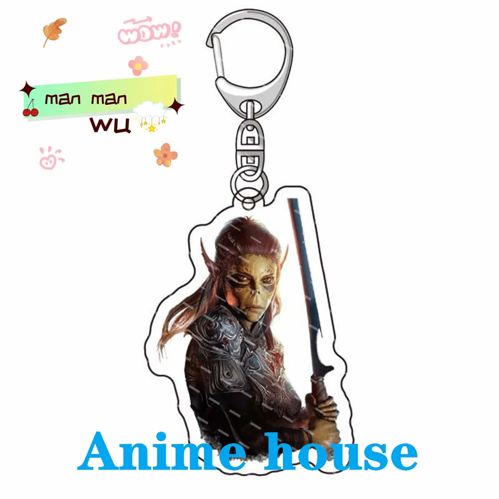 Game Baldur's Gate 3 portachiavi Antioch 6cm accessori Cosplay portachiavi Anime ciondolo regalo del fumetto