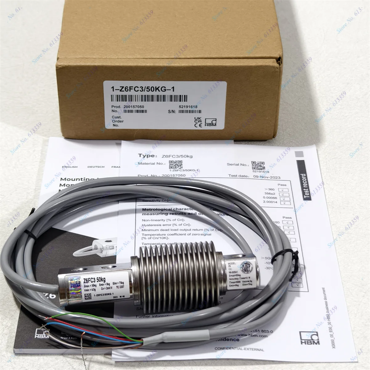 HBM Z6FC3 /50KG New Original Load Cell weighing Sensors