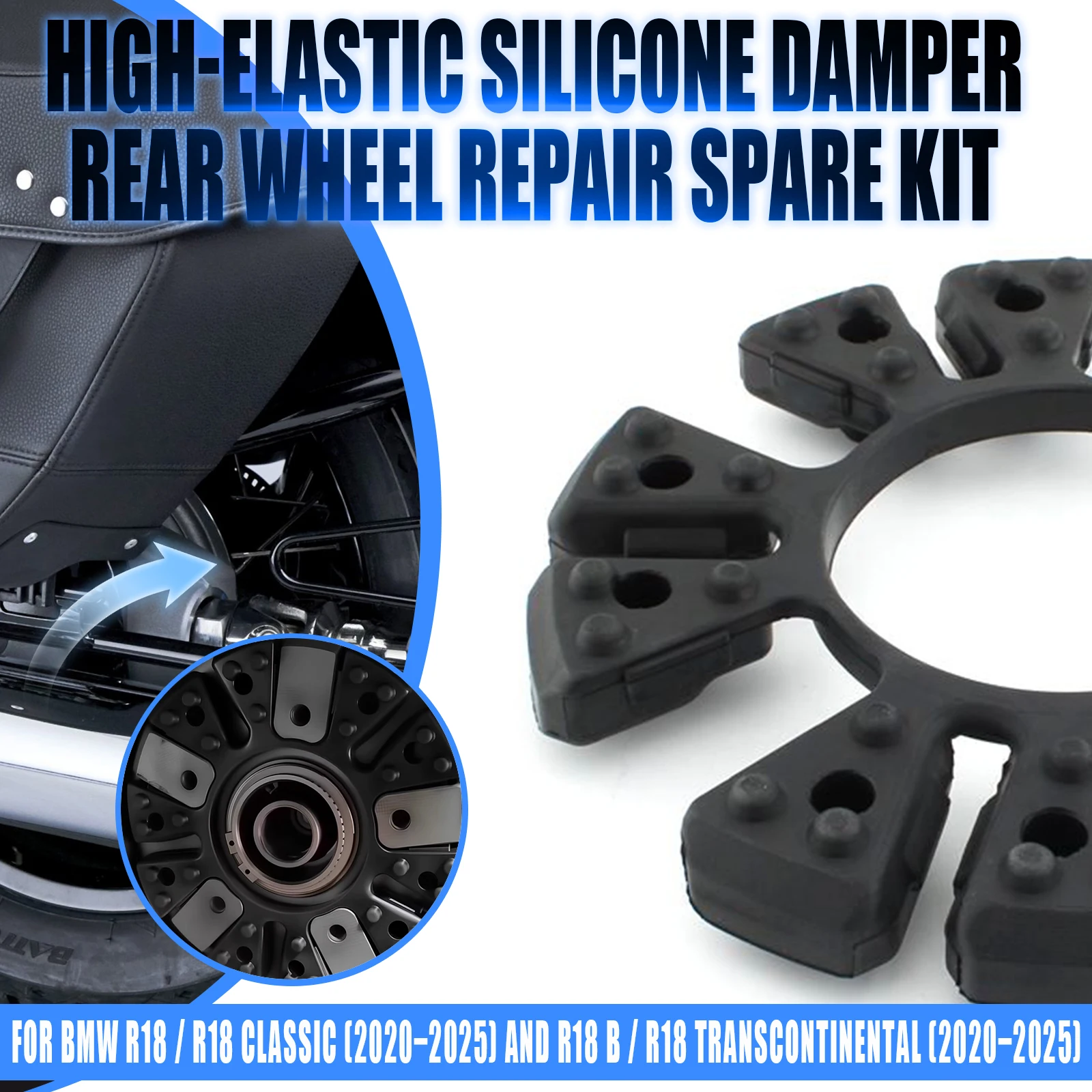 Motorcycle Sprocket Hub Damper Kit Rear Wheel Drive Buffer Set For R18 R18B R18 Roctane R18 Transcontinental R18 Classic