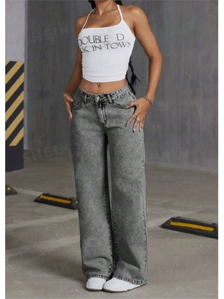 

2025 Autumn Spring Casual Pants Women Commuting Pant All-match Jean Vintage Street Wind Bowknot Package Hip Office Simple Style