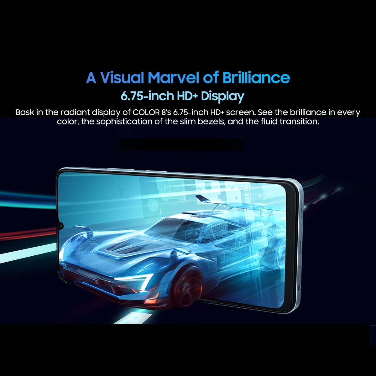 Imagem -03 - Blackview Color Android 13 Smartphone Tela de 675 Polegadas 90hz 128gb 256gb 50mp Câmera Traseira 6000mah Bateria 18w Carregamento Rápido Gps