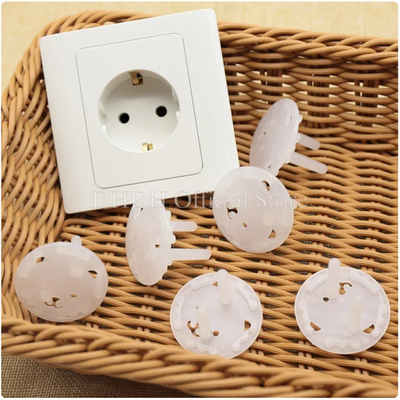 

EU Power Socket Electrical Outlet Baby Kids Child Safety Guard Protection Anti Electric Shock Plugs Protector Rotate Cover
