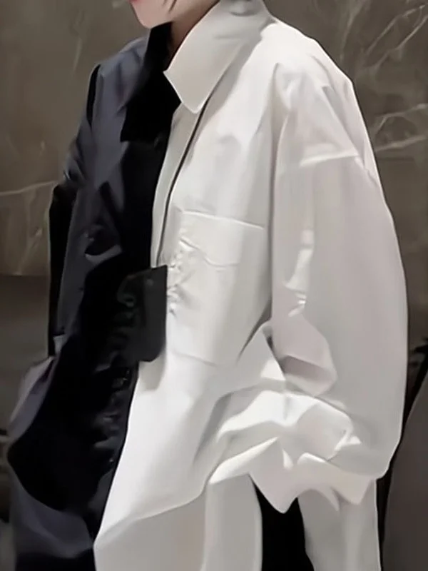 

plus Size Loose Fit Long Sve irt for Women Casual Sle Color Blo Mid-Length Spring Autumn New Arrival Comfortable Bre...