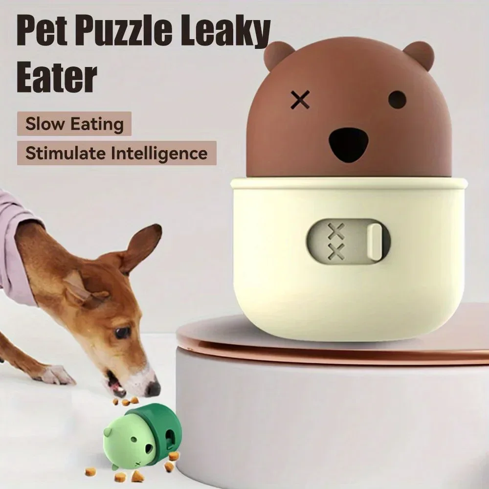 Pet Food Leakage Silicone Bite Resistant Food Leakage Cup Safe and Odourless Controlled Diet Food Leakage Pet Home Play Chew Toy