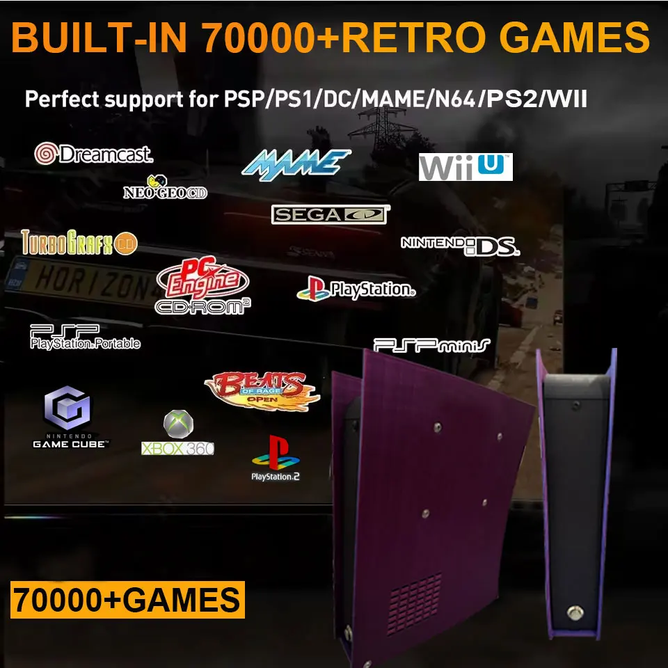 G11 60 + المحاكيات 500GB ريترو لعبة وحدة التحكم Batocera I3-3110M 70000 + ألعاب ل وي PS2 PSP GameCube N64 مقبض لاسلكي 4K HD TVBox