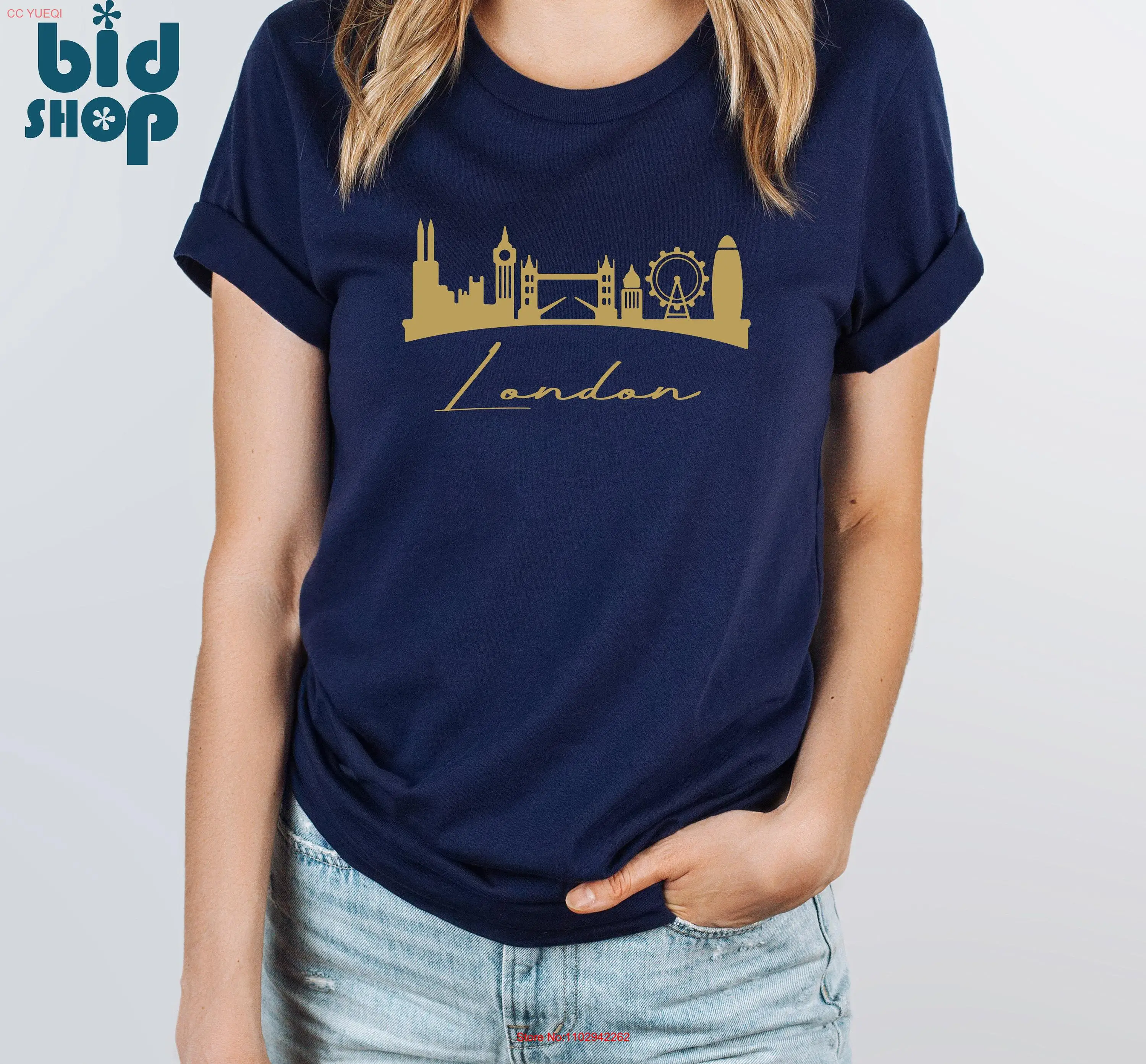 London City T Shirt Skyline Traveler Souvenir Tumblr Travel Christmas long or short sleeves