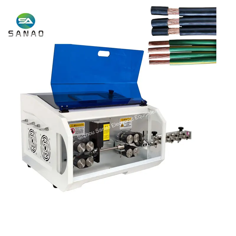 1.5-35mm2 Fully Automatic Wire Stripping Machine Hard Cable Stripper Computer Electric Wire Cutting and Stripping Machine