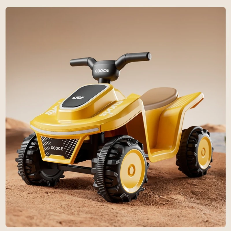 4 ล้อชายหาดรถนั่งไฟฟ้าพร้อมไฟ LED และเพลง 24V เด็ก Quad BIKE Heavy-Duty Off-Road ของเล่นรถ ‌