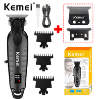 Kemei 2293 Professional Barber Hair Trimmer Zero Gapped Cordless Rechargeable Men Clippers Detailer Finish Hair Cutting Machine