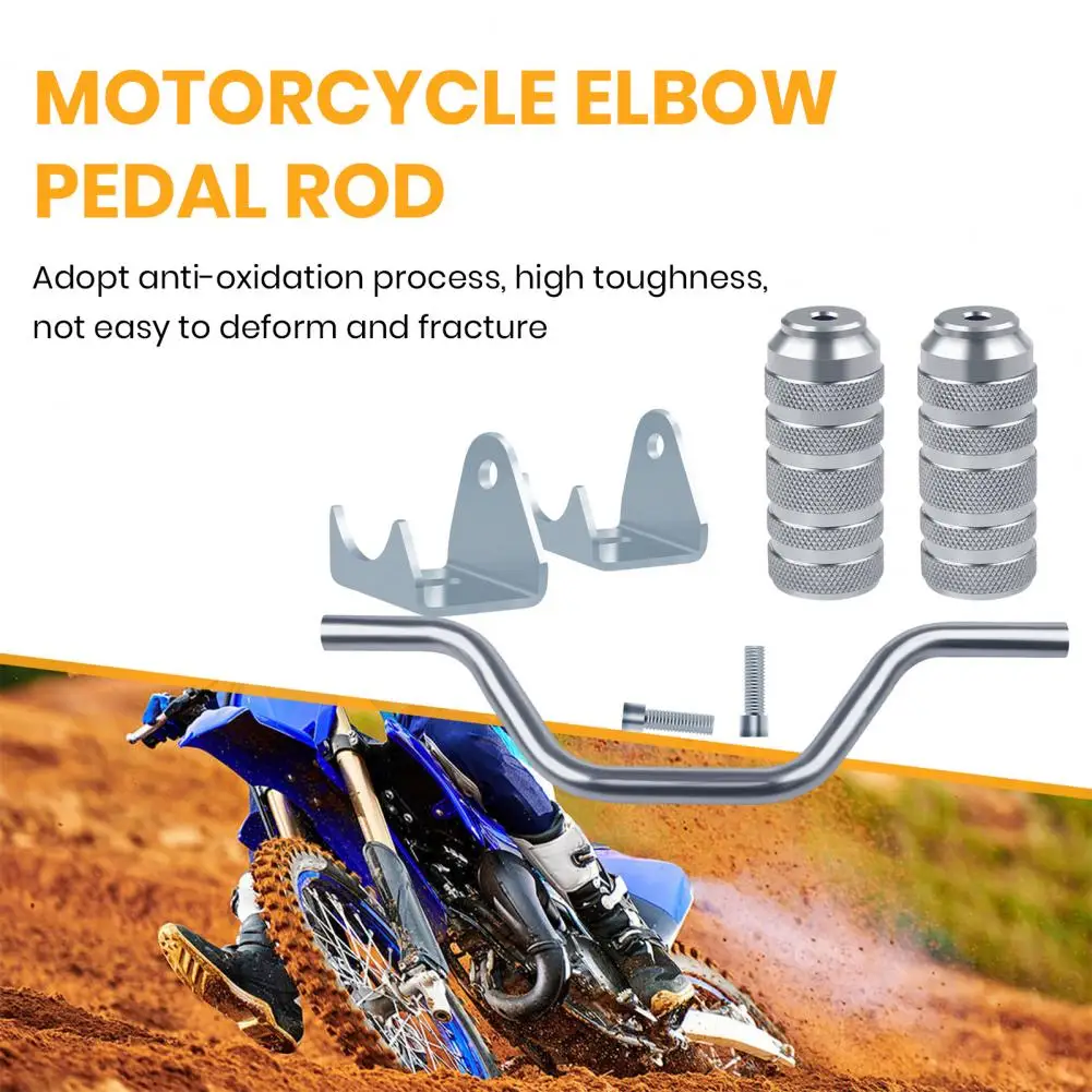 Toughness Motorcycle Foot Pegs High Toughness Motorcycle Aluminum Alloy Foot Pegs Set with Anti-oxidation Pedal for Footrest