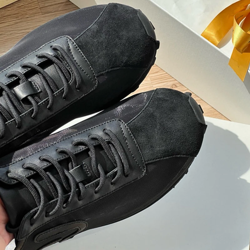 جيني آند ديف الحد الأدنى الأزياء الرجعية الجلد المدبوغ شبكة الربط عارضة أحذية النساء أحذية رياضية المرقعة أحذية مسطحة مريحة