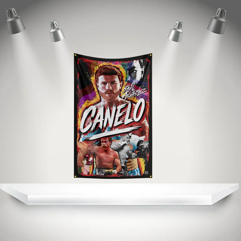 C-Canelo Álvarezs Flag Boxer Banner   HD Printing Tapestry Exhibition Boxer Sports Fans Garage Decor