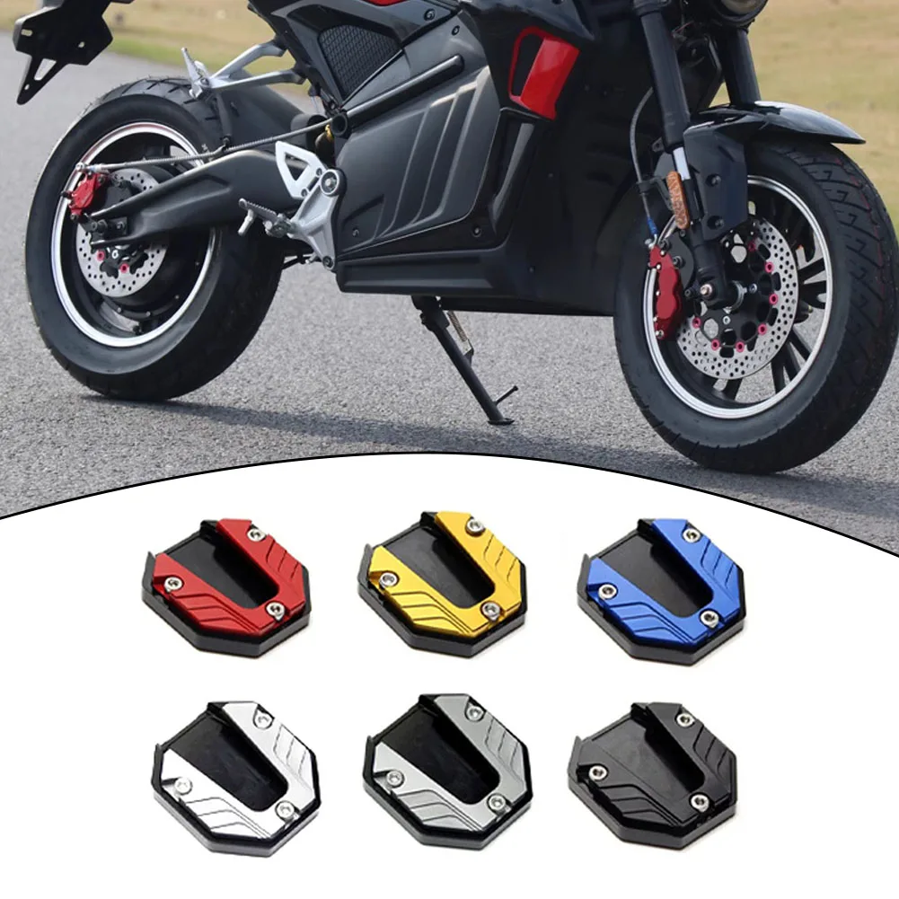 Motorcycle Support Plate Extension Motorcycle Foot Pad Kickstand Support Plate Compact Design Protective Functionality