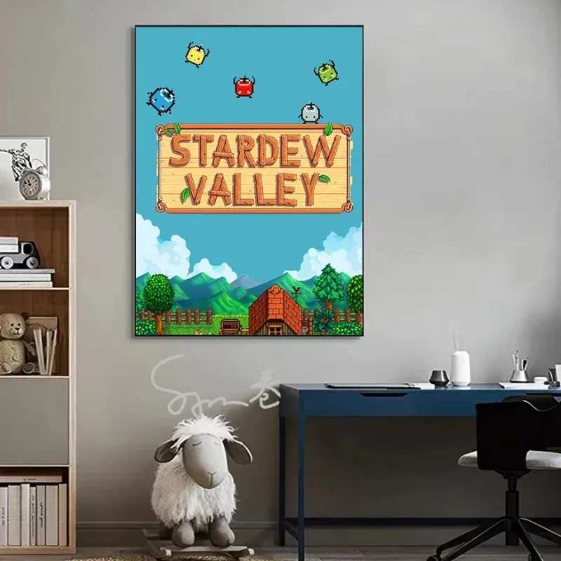 Stardew Valley Video Game Poster Canvas Printing Digital Game Wall Decor Wall Art Picture Stardew Valley Wall Decoration Gift
