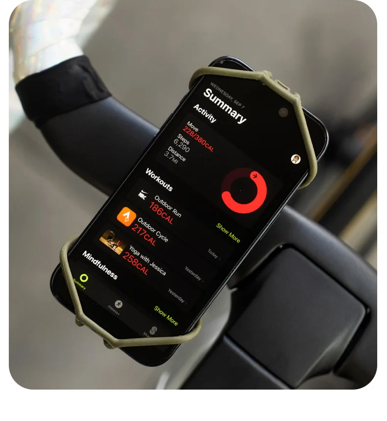 Ulac Fahrrad-Handyhalterung 360° ° Abnehmbarer Universeller Motorrad-Handyhalter Fahrrad-Lenkerständer Halterungen Passend für 22-56mm Rohre – Detail 17
