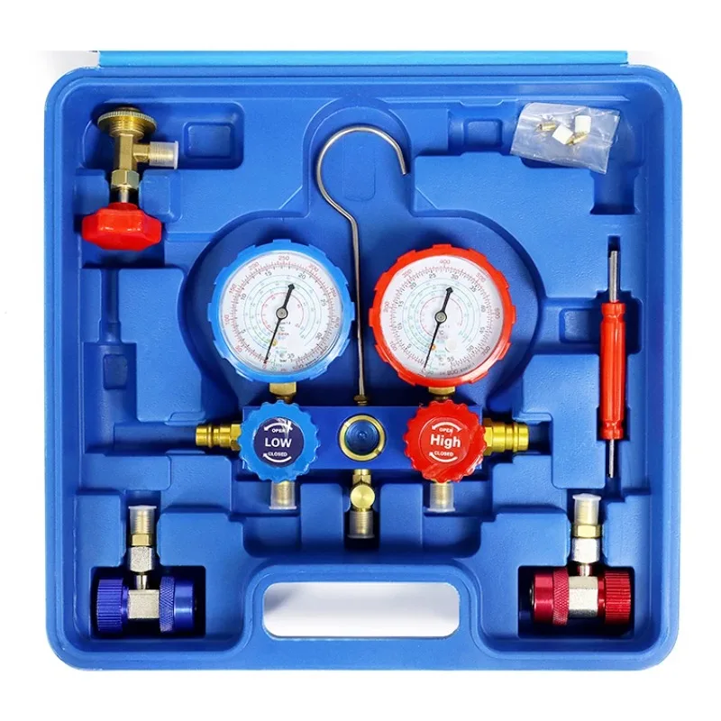 High Quality VALUE Manifold Gauge for R22 R32 R410 R134a VDG-4-S1 Refrigeration Digital Manifold HVAC System Gauge Set