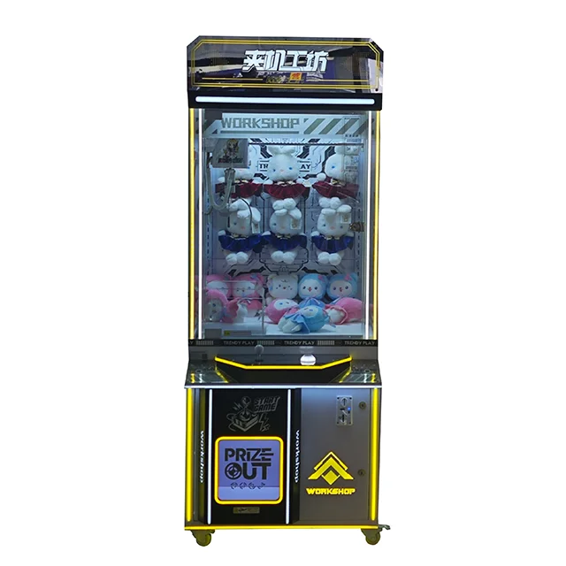 

Coin-operated Crane Claw Machine Indoor Entertainment Amusement Park Prize Vending Machine Plastic Cabinet Vending Plush Toys